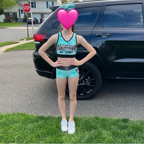 World Cup practice wear tank and shorts youth large sports bra is adult xs - Picture 14 of 14